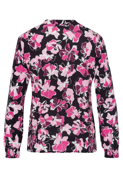 Bluse mit modernem Blütenprint