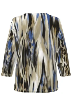Blusenshirt mit aufregendem Alloverprint