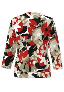 Blusenshirt mit modernem Blütendesign