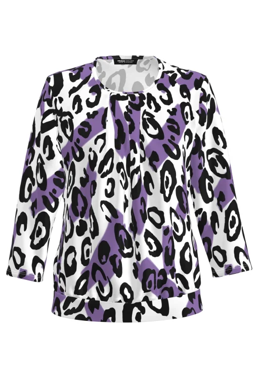Blusenshirt mit zartem Animalprint