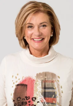 Langarmshirt mit lockerem Rollkragen