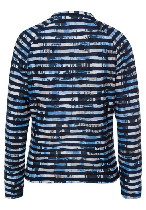 Leichtjacke mit modernem Ringelprint
