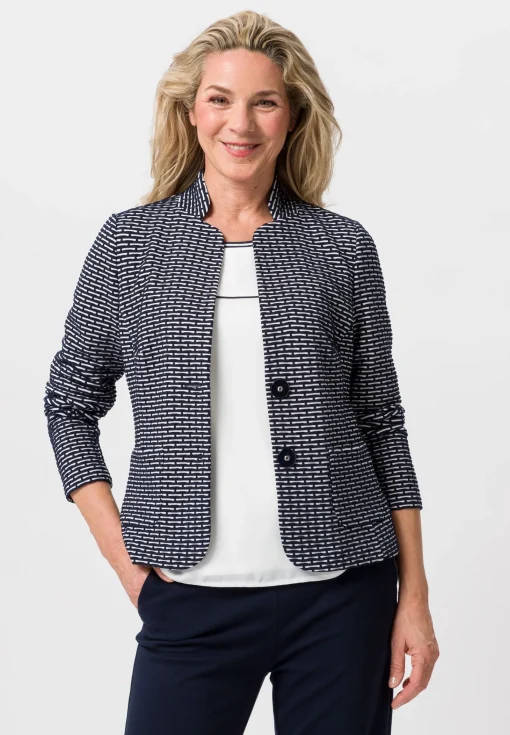 Leichtjacke mit schmeichelndem Kragen