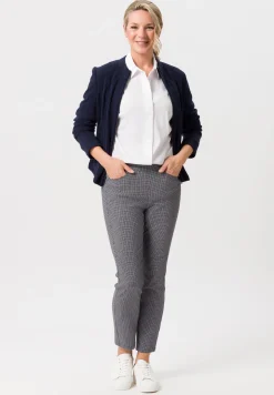 Longbluse mit verdeckter Knopfleiste