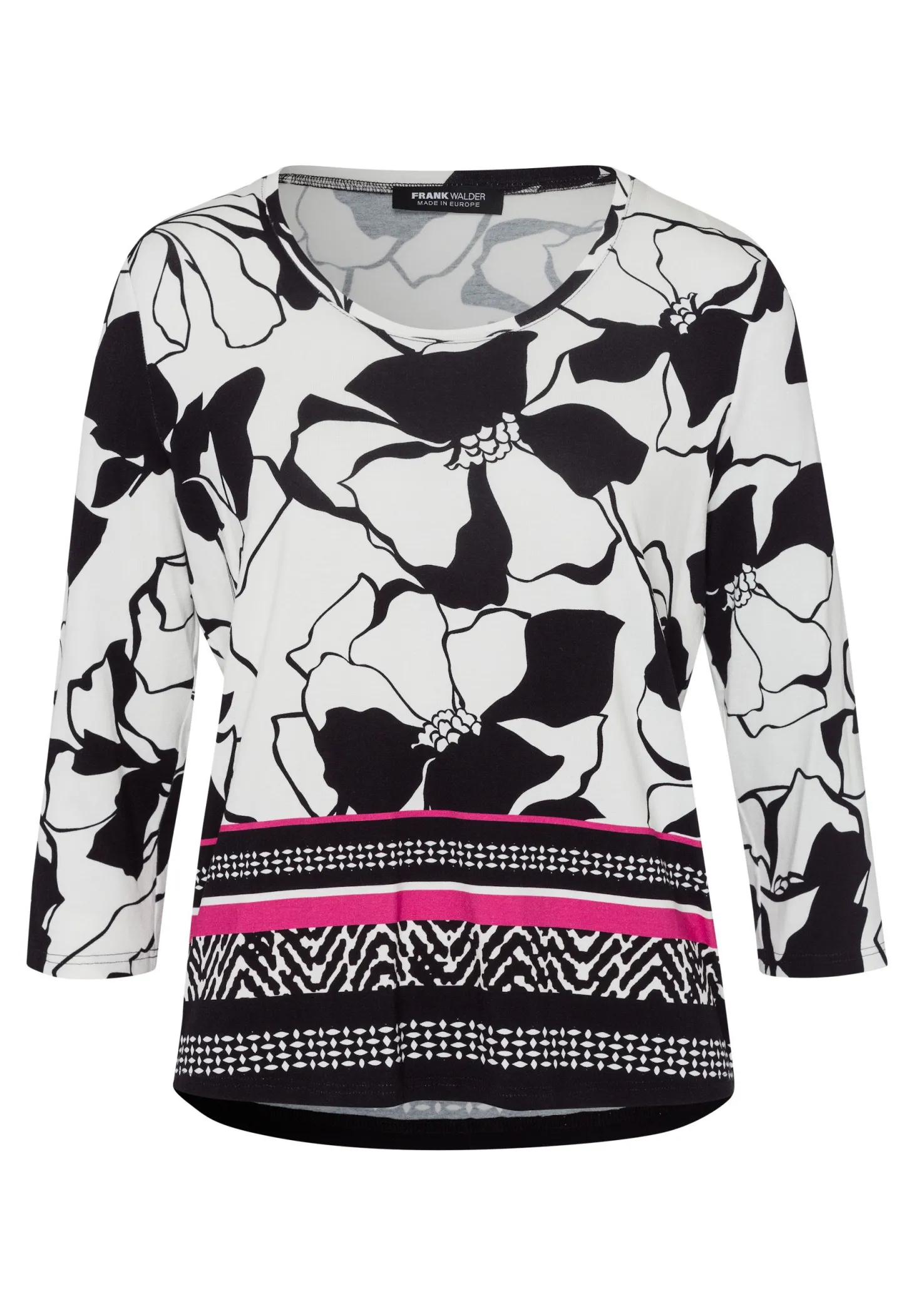 Shirt mit 3/4 Ärmeln