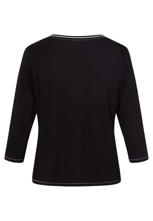 Shirt mit dekorativen Ziernähten