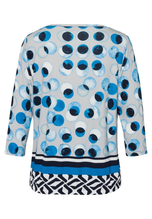Shirt mit modischem Panneaux-Print