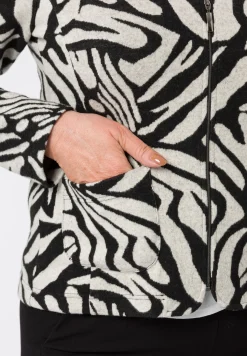 Strickblazer mit Reißverschluss