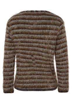 Strickpullover in flauschiger Optik